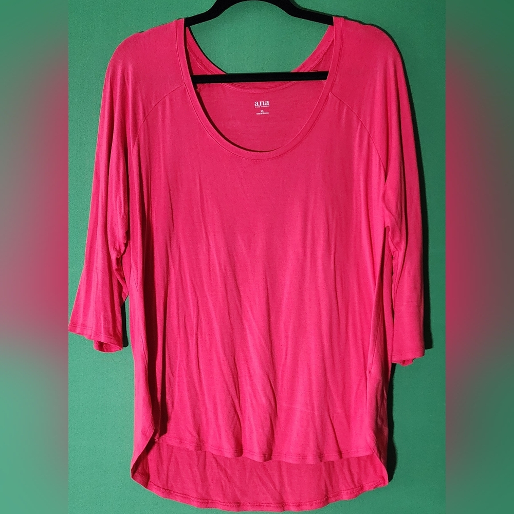 a.n.a Pink 3/4 Sleeve Blouse